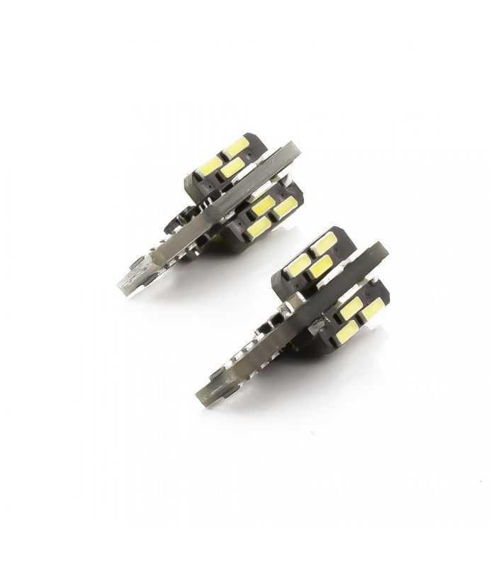 set becuri led auto t10 w5w 3w 240lm 6500k 12v canbus pentru interior portbagaj carguard 2