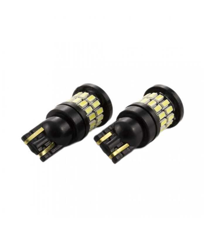 set becuri led auto t10 w5w 5w 360lm alb rece pentru interior portbagaj 2buc carguard 2
