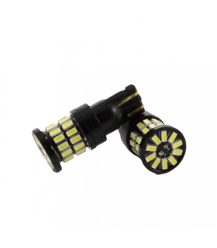 set becuri led auto t10 w5w 5w 360lm alb rece pentru interior portbagaj 2buc carguard 3