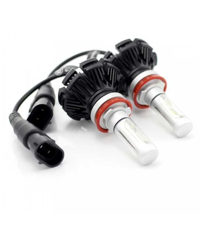 set becuri led h11 400lm 6000k 12 24v 2buc carguard 4