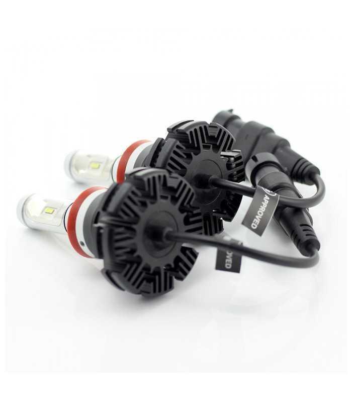 set becuri led h11 400lm 6000k 12 24v 2buc carguard 6