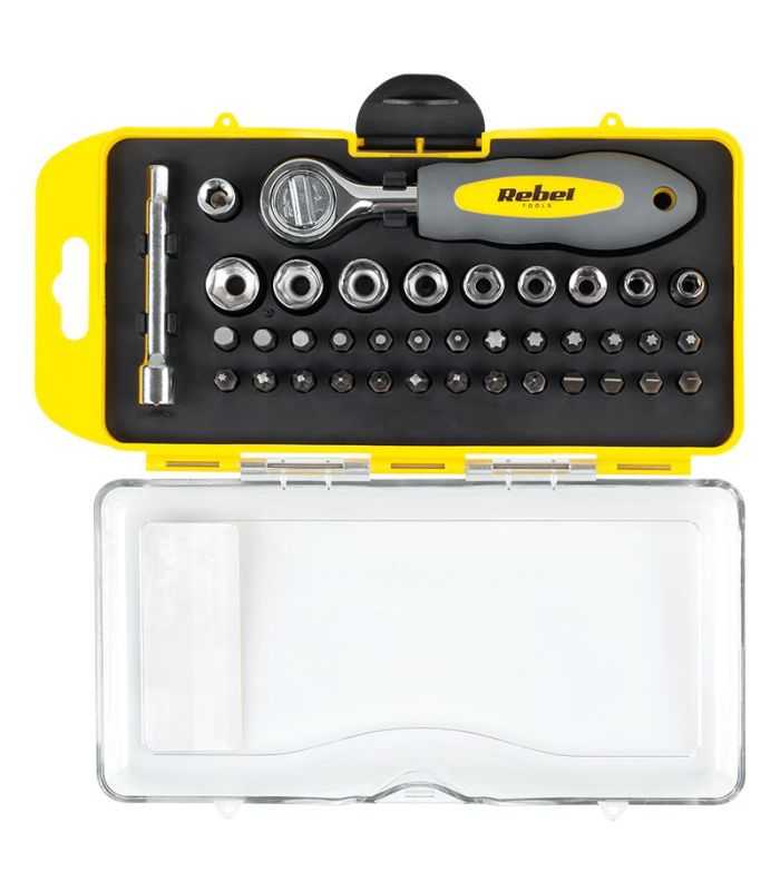 Set Biti Cu Cheie Clichet 38 Piese Rebel Rb 1104