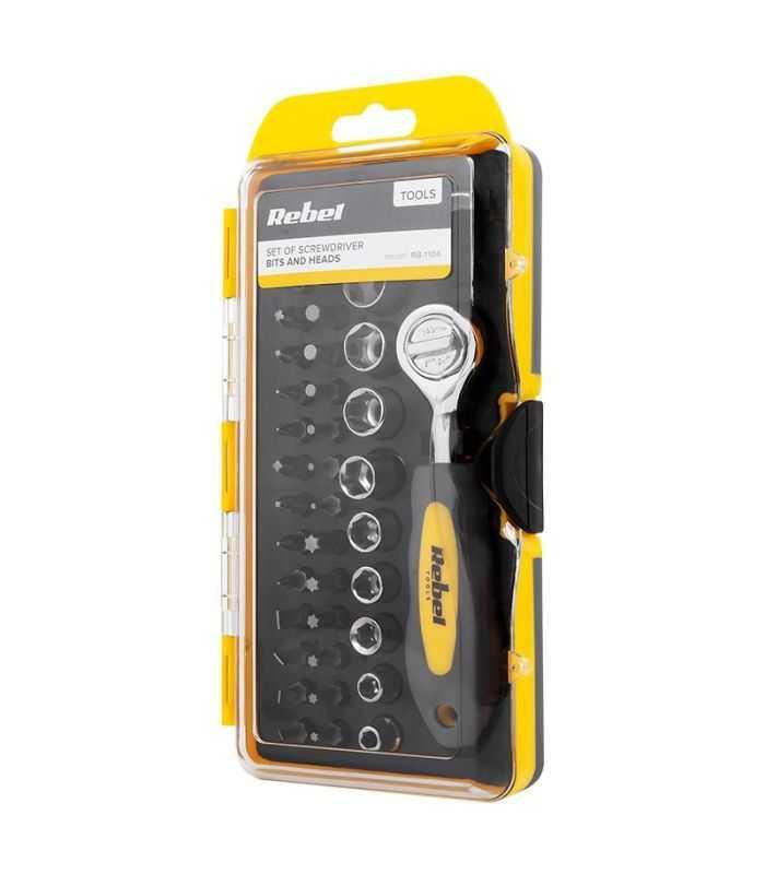 Set Biti Cu Cheie Clichet 38 Piese Rebel Rb 1104