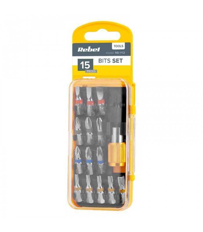 set bituri color 15buc rebel rb 1112 2