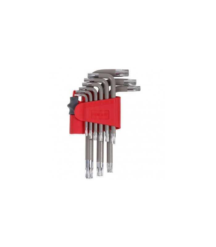 Set chei negative CR-VA S2 TORX 9 piese T10 T15 T20 T25 T27 T30 T40 T45 T50 Proline