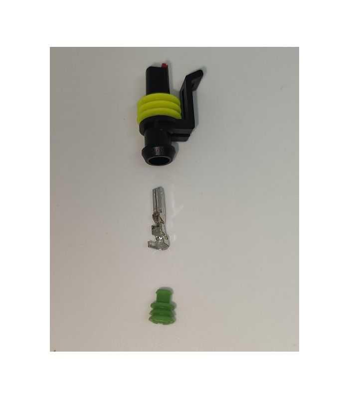 Set conector cablu Superseal 1.5 mama mufa 1 pin 1 pin inclus + 1 garnitura inclusa IP67 TE Connectivity 282079-2-SET-F