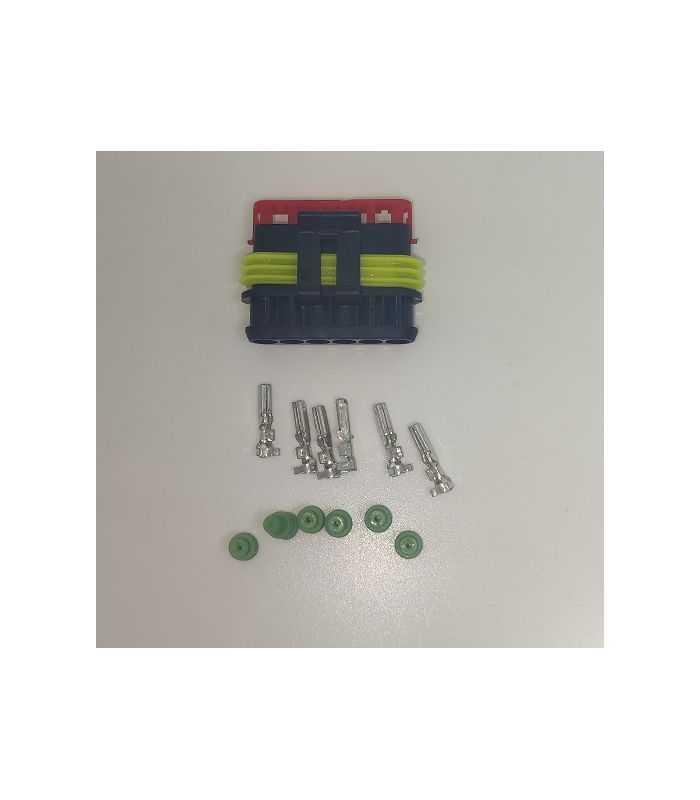 Set Conector Cablu Superseal 15 Mama Mufa 6 Pin 6 Pini Inclusi 6 Garnituri Incluse Ip67 Te Connectivity 282090 1 Set F