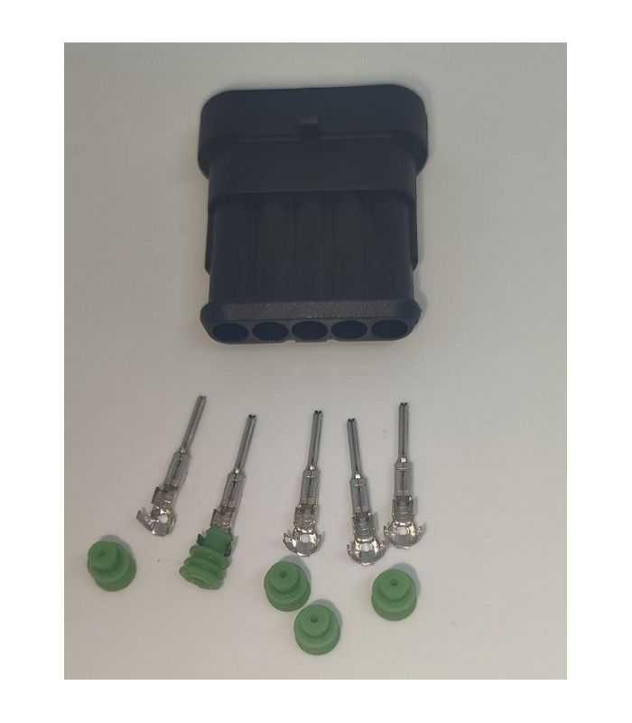 Set Conector Cablu Superseal 15 Tata Mufa 5 Pin 5 Pini Inclusi 5 Garnituri Incluse Ip67 Te Connectivity 282107 1 Set M