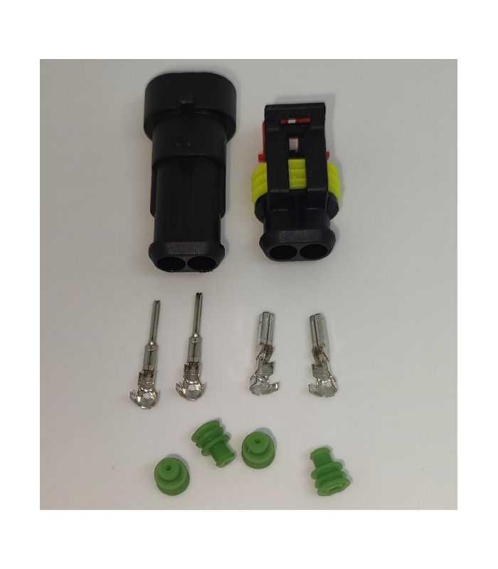 Set Conectori Cablu Superseal 15 Tata Mama Mufa 2 Pin 4 Pini Inclusi 4 Garnituri Incluse Ip67 Te Connectivity 282104 1 Set M
