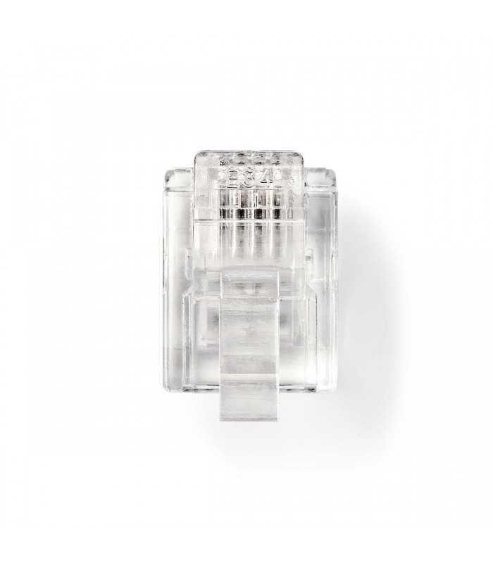 Set conectori RJ11 tata transparent 10buc NEDIS