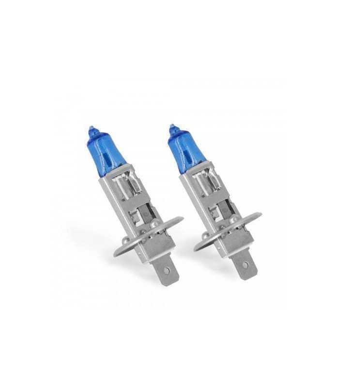 set de 2 becuri halogen h1 100w 130 intensitate alb xenon 12v carguard 1