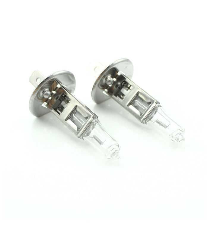 Set de 2 becuri Halogen H1 55W +50% Intensitate LONG LIFE 12V Carguard