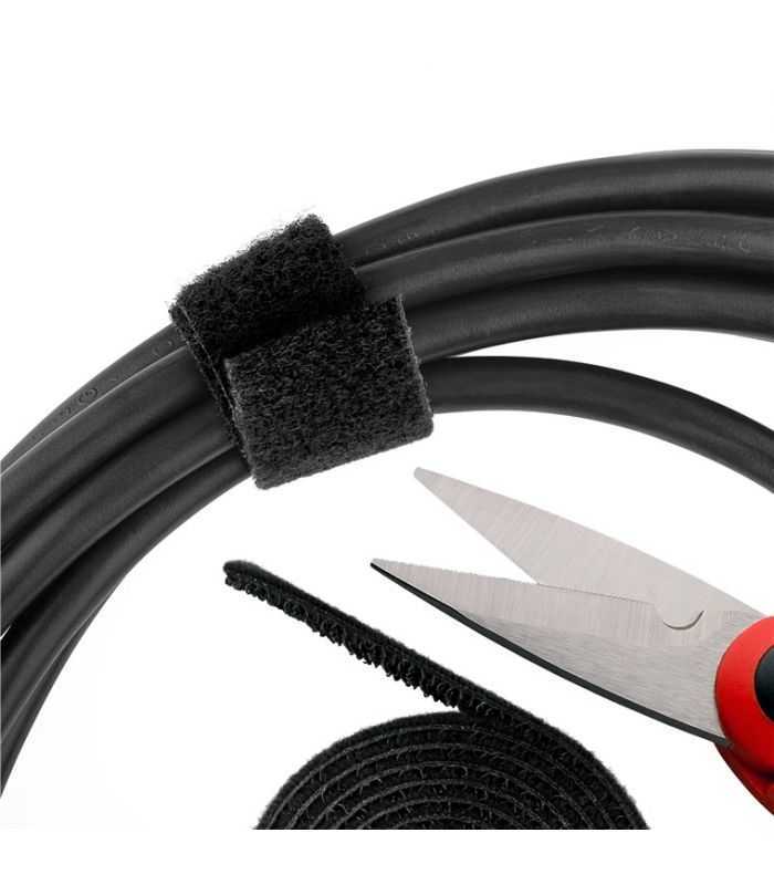 set de gestionare fixare cabluri 1m negru goobay 2