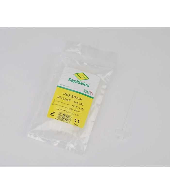 Set Etichete 100x25mm Coliere Nylon 100buc Sel2202t Sapiselco Italy