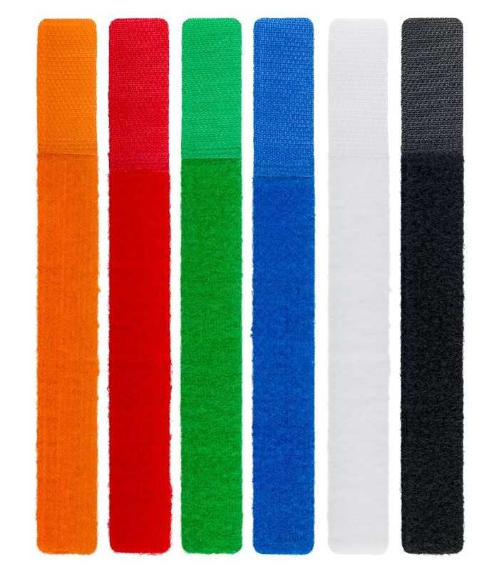 set fasete panza de gestionare a cablurilor cu fixare carlig si bucla 170x20 mm goobay 3