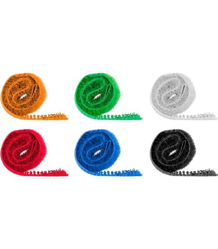 set fasete panza de gestionare a cablurilor cu fixare carlig si bucla 170x20 mm goobay 4