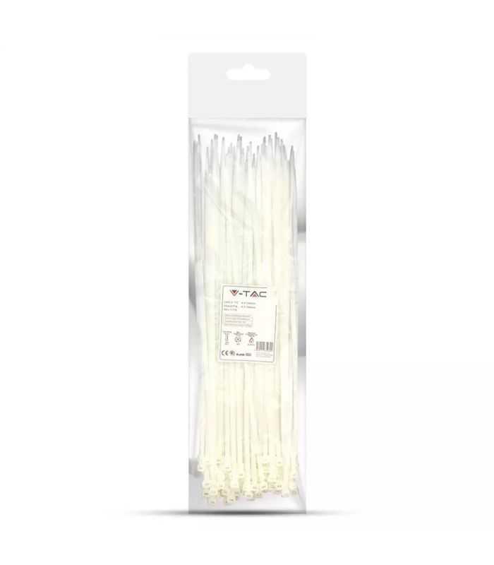 Set Fasete Prindere 45mm 15cm 100buc Alb V Tac Sku 11171