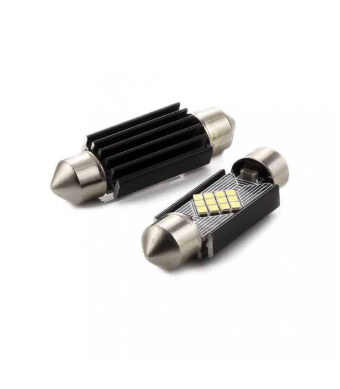 set led auto smd sofit 39mm c5w can bus 3w 12v 240lm alb pentru interior portbagaj carguard 1