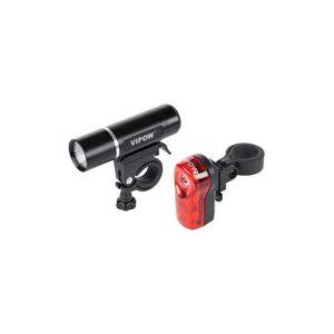 Set lumini fata/spate bicicleta VIPOW