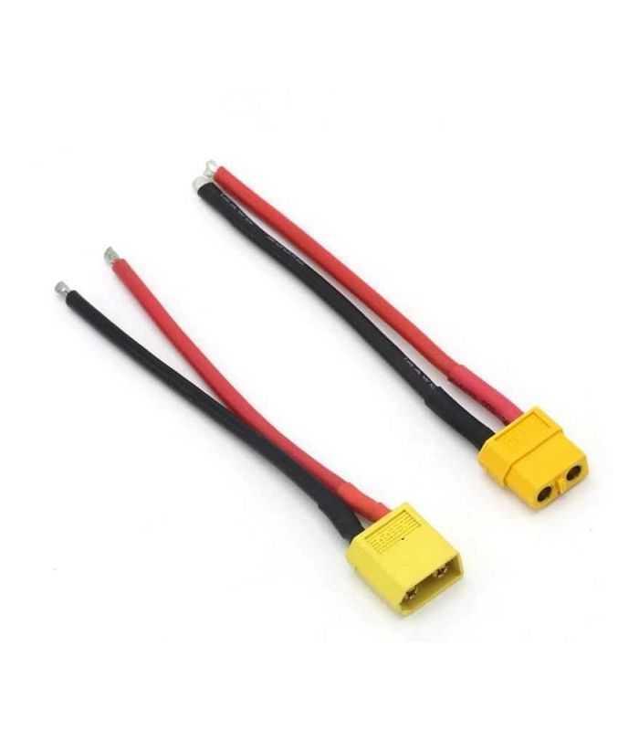 Set mufa XT60 tata-mama cu cablu siliconic