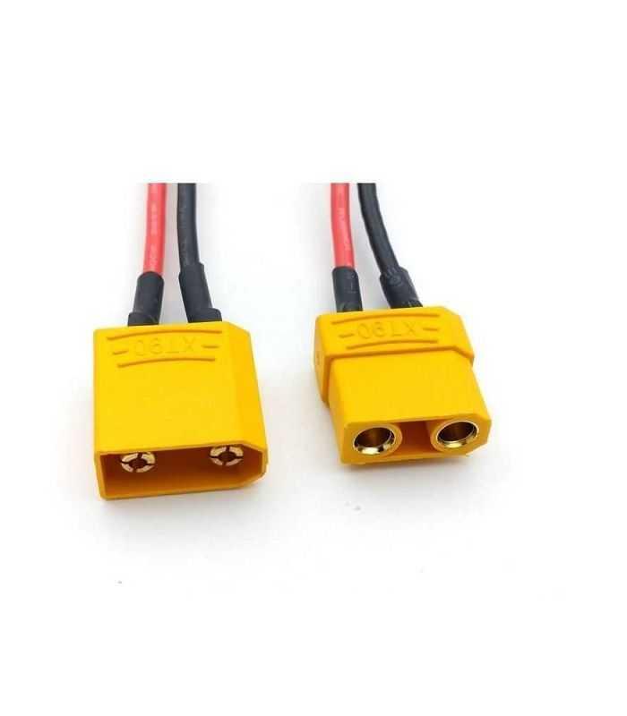 Set mufa XT90 tata mama cu cablu siliconic