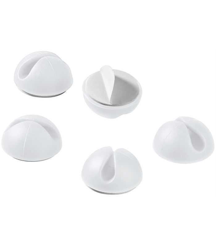set organizator cabluri 5 buc alb goobay 3
