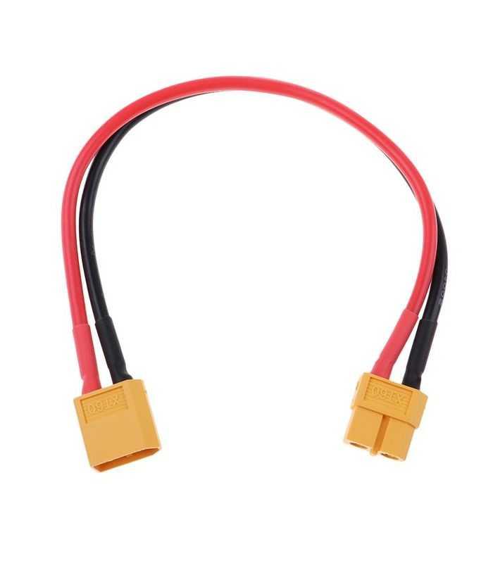Set Prelugitor Mufa Xt60 Tata Mama Cu Cablu Siliconic 12awg 20cm Max 30a 500v