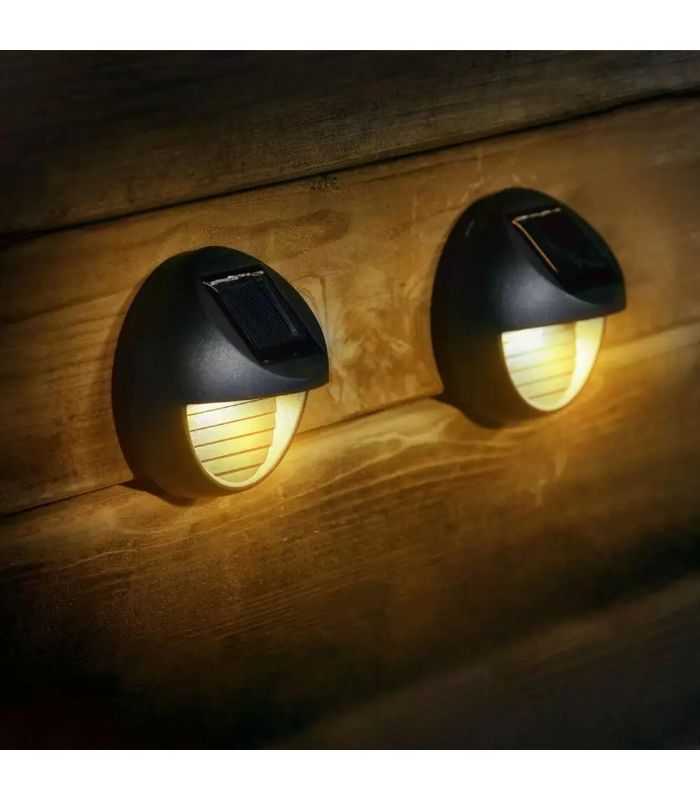 Set Proiector Solar De Perete 6lm 2700k Lumina Calda 2buc Set Modee Ml Ws101