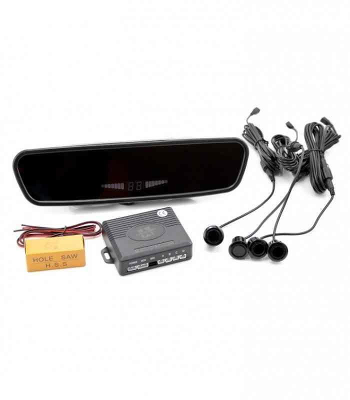 set senzori de parcare cu afisaj in oglinda carguard sp004 1