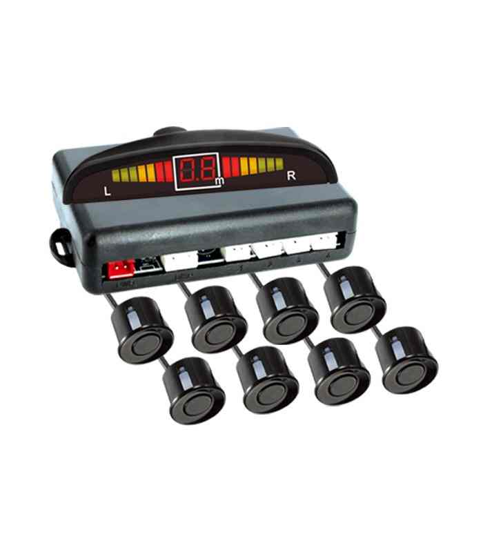 Set senzori de parcare fata-spate cu 8 senzori CARGUARD SP005