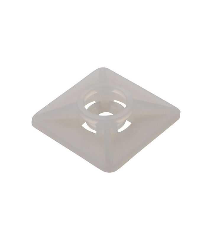 Set suporti cu adeziv patrat mare 27x27mm alb 100buc BAS.2MT.508 SapiSelco Italy