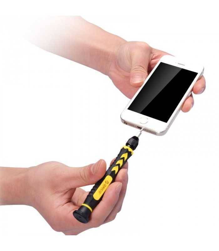 set surubelnita 28 capete otel s2 si un maner st2 orico 2