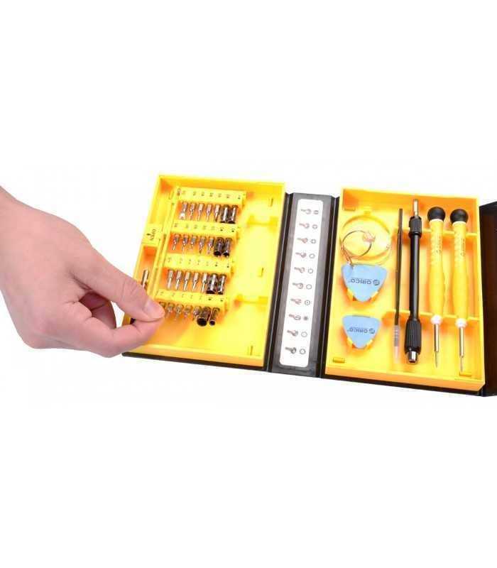 set surubelnita 28 capete otel s2 si un maner st2 orico 6