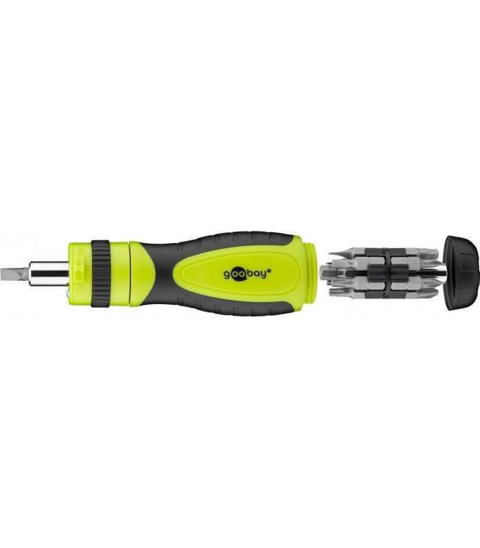 set surubelnita cu clichet 12biti crv 3x capete plane 4mm 5mm 6mm 4x phillips ph0 ph1 ph2 ph3 3x torx t15 t20 t25 2x hexagonale 1