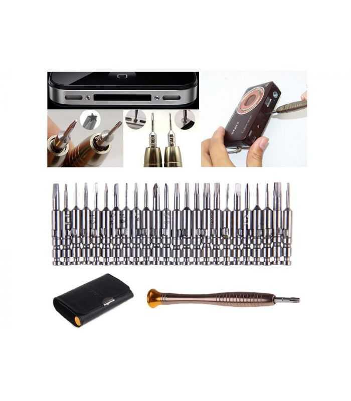 Set Surubelnita Cu Varfuri Magnetice 24buc Phillips Plat Torx Y Triunghiulara Cu Punct