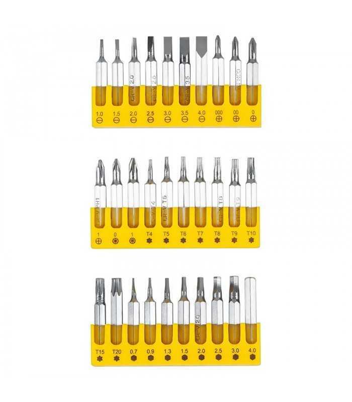 set surubelnita si biti precizie 32 piese rebel 1