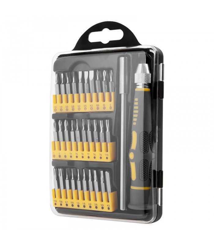 set surubelnita si biti precizie 32 piese rebel 2