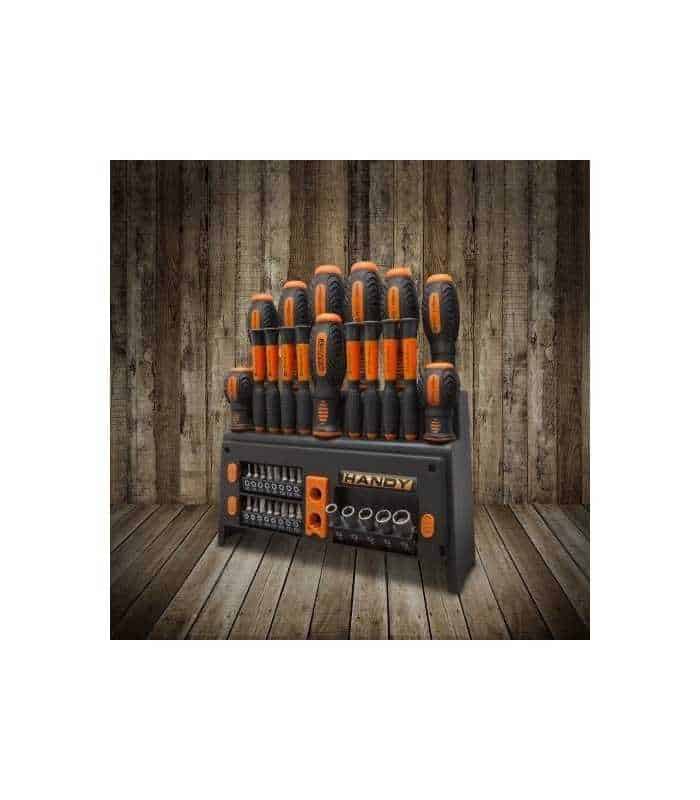 set surubelnite 39 piese cu suport handy 4
