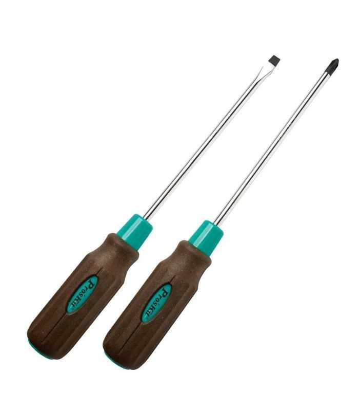 Set surubelnite cruce PH2x150mm si plata SL6.0x150mm rezistenta la ulei ProsKit SD-9523