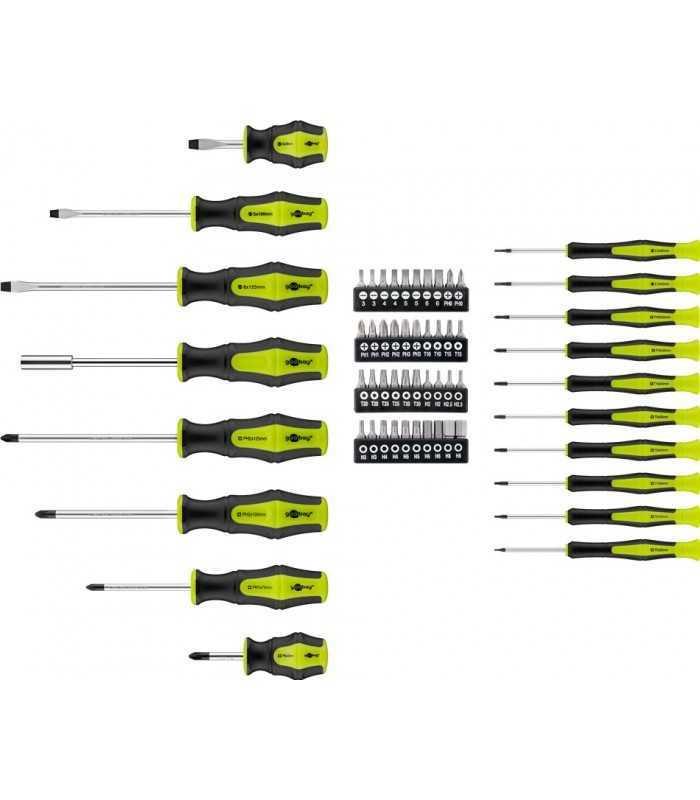 set surubelnite goobay 58 piese in carcasa plastic 3