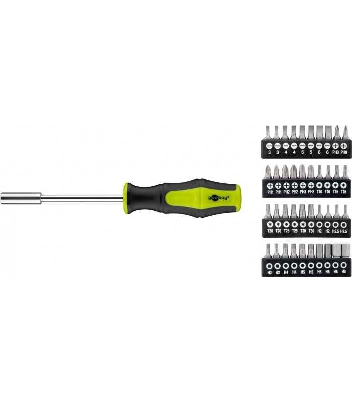 set surubelnite goobay 58 piese in carcasa plastic 4