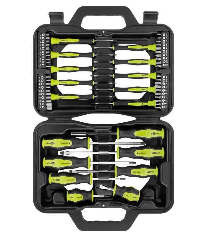 Set surubelnite Goobay 58 piese in carcasa plastic
