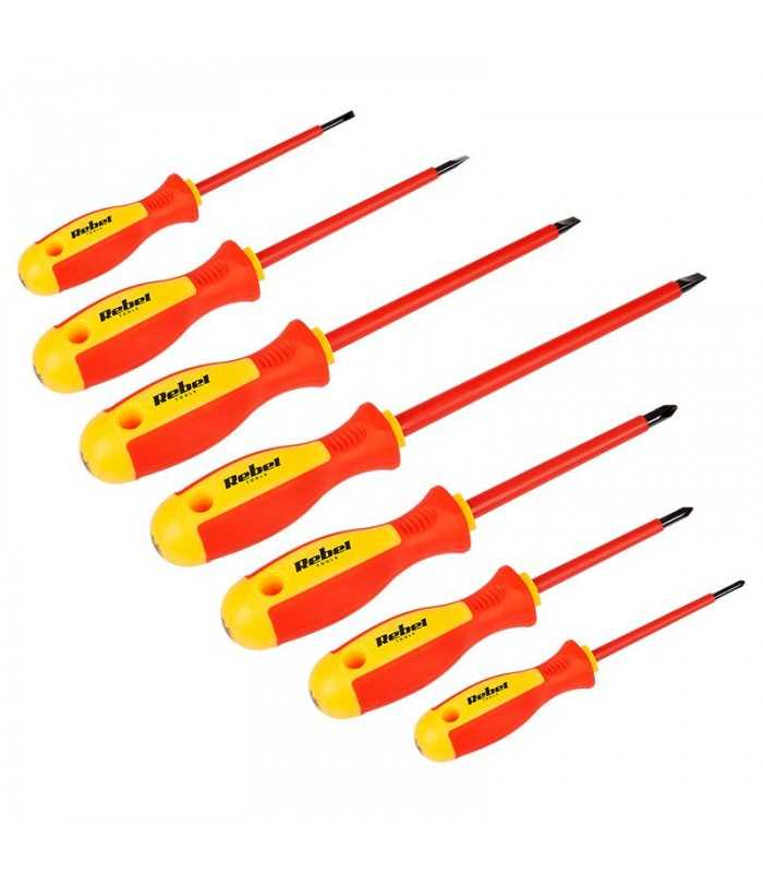 Set surubelnite izolate 1000V 7buc REBEL