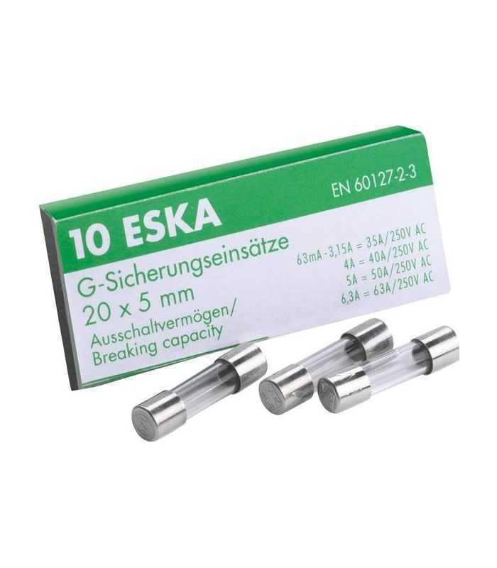 siguranta lenta cu intarziere 63a 250vac 5x20 mm cilindrica sticla eska 522525 1