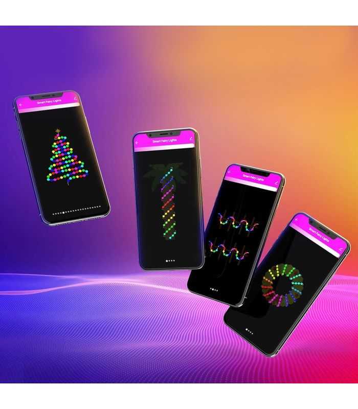 Sir De Lumina Inteligenta Usb 50 Led Rgbic 16 Milioane De Culori 5m Ip65 Wi Fi Bluetooth 50