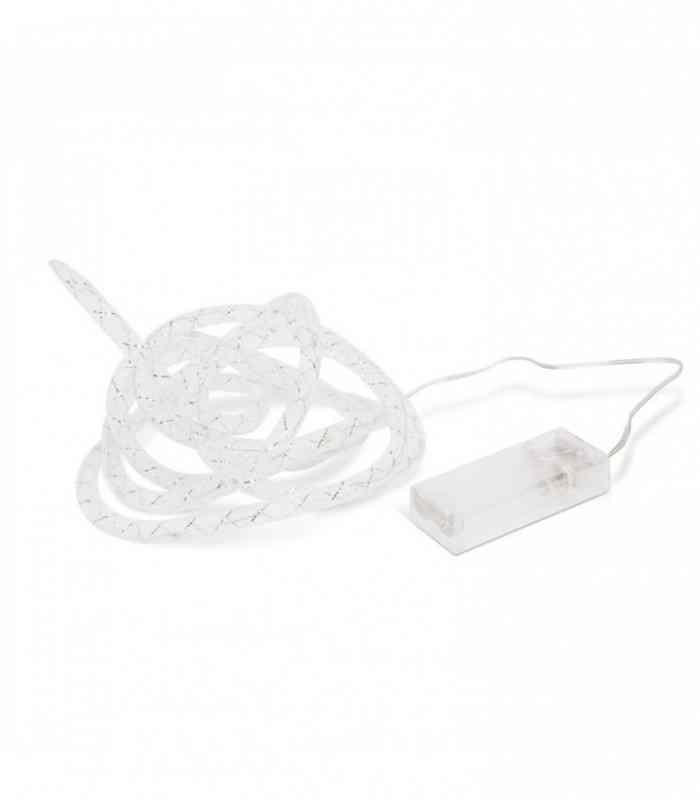 sir de lumini de craciun led alb cald fir argintiu 2m 2x aaa 58032a phenom 1
