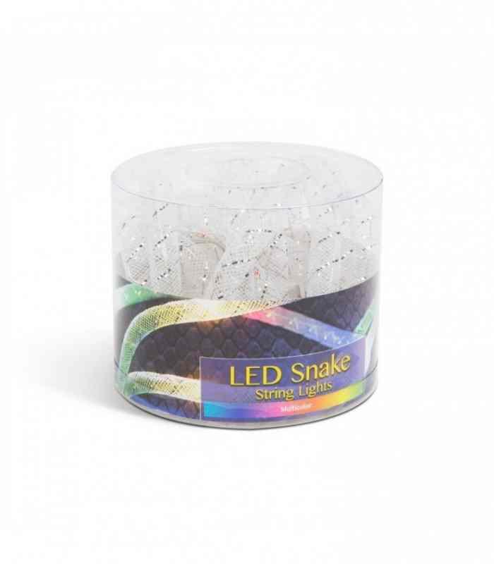 sir de lumini de craciun led multicolor fir argintiu 2m 2x aaa 58032b phenom 2