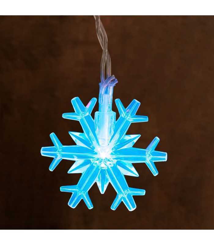 sir lumini 20 led fulgi de zapada multicolor pe baterii 2m phenom lighting technology 2