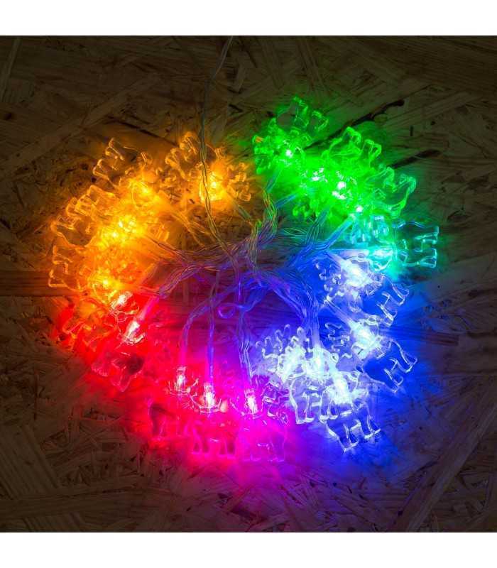 sir lumini 20 led reni multicolor pe baterii 2m phenom lighting technology 1