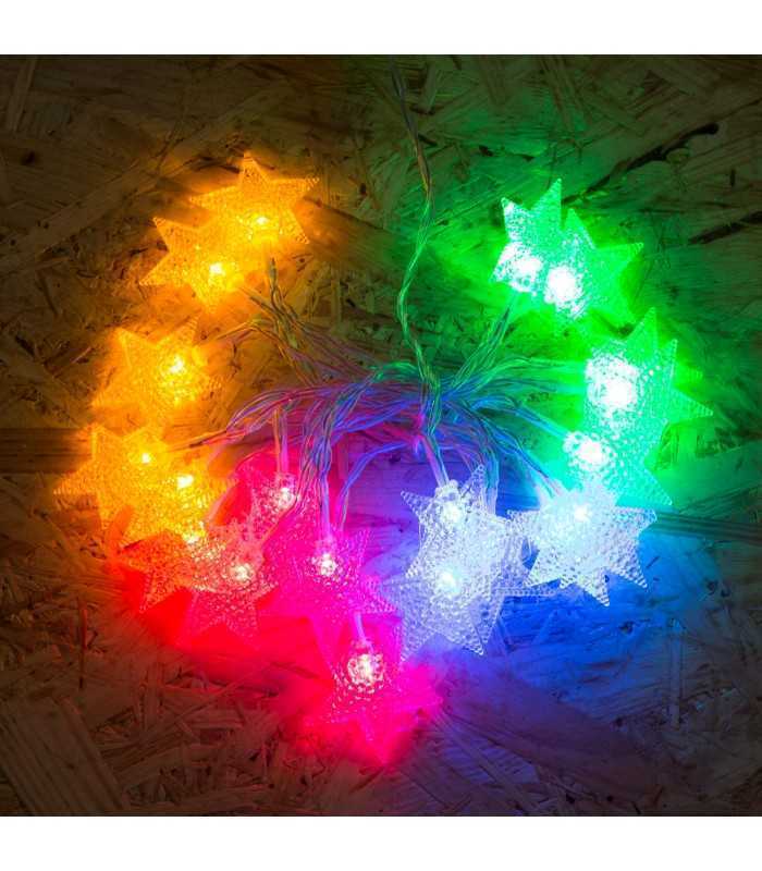 sir lumini 20 led stele multicolor pe baterii 2m phenom lighting technology 1